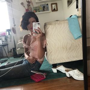 Vintage Ballerina Pink Chiffon Christian Dior Top